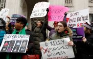 Protestors Demand RCA Drop R. Kelly at New York Rally