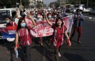 Myanmar generals shut down internet as thousands protest coup