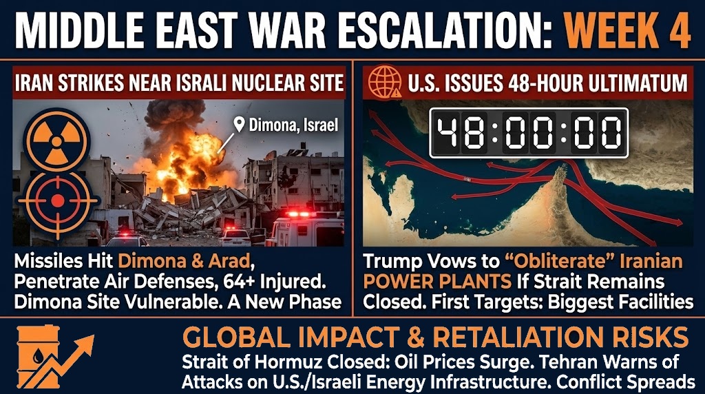 Iranian missiles strike near Israeli nuclear research center as Trump threatens attacks on Iranian power infrastructure