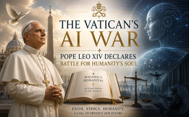 The Vatican’s AI War: Pope Leo XIV Declares Battle for Humanity’s Soul “Faith, Ethics, Humanity”.