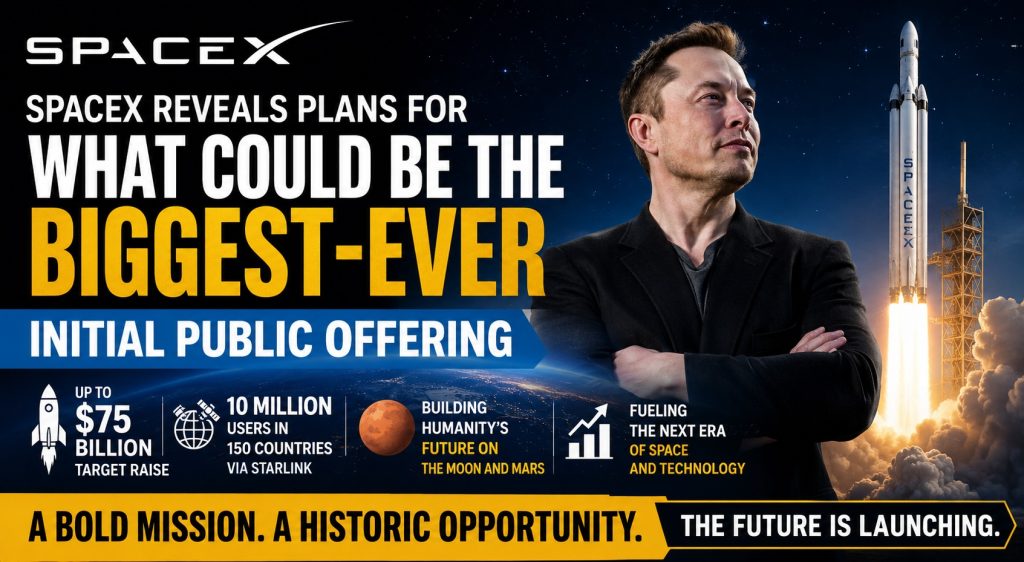 SpaceX Ignites Wall Street: Musk’s $75 Billion Gamble Could Rewrite the Future