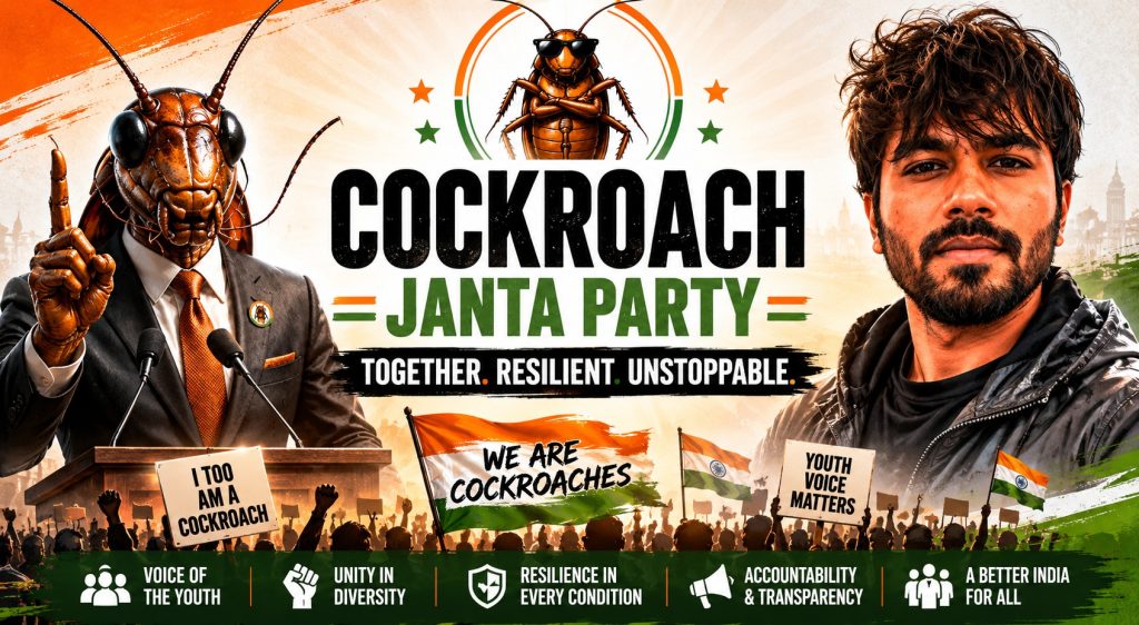 India’s New Political Sensation: The Rise of the “Cockroach Janta Party”
