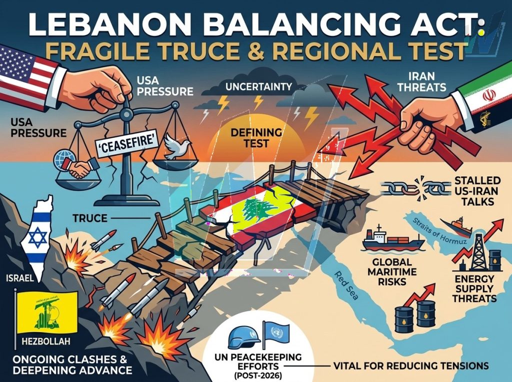 Between Washington’s Pressure and Tehran’s Threats: Lebanon Balances on a Fragile Truce as the Region Faces a Defining Test