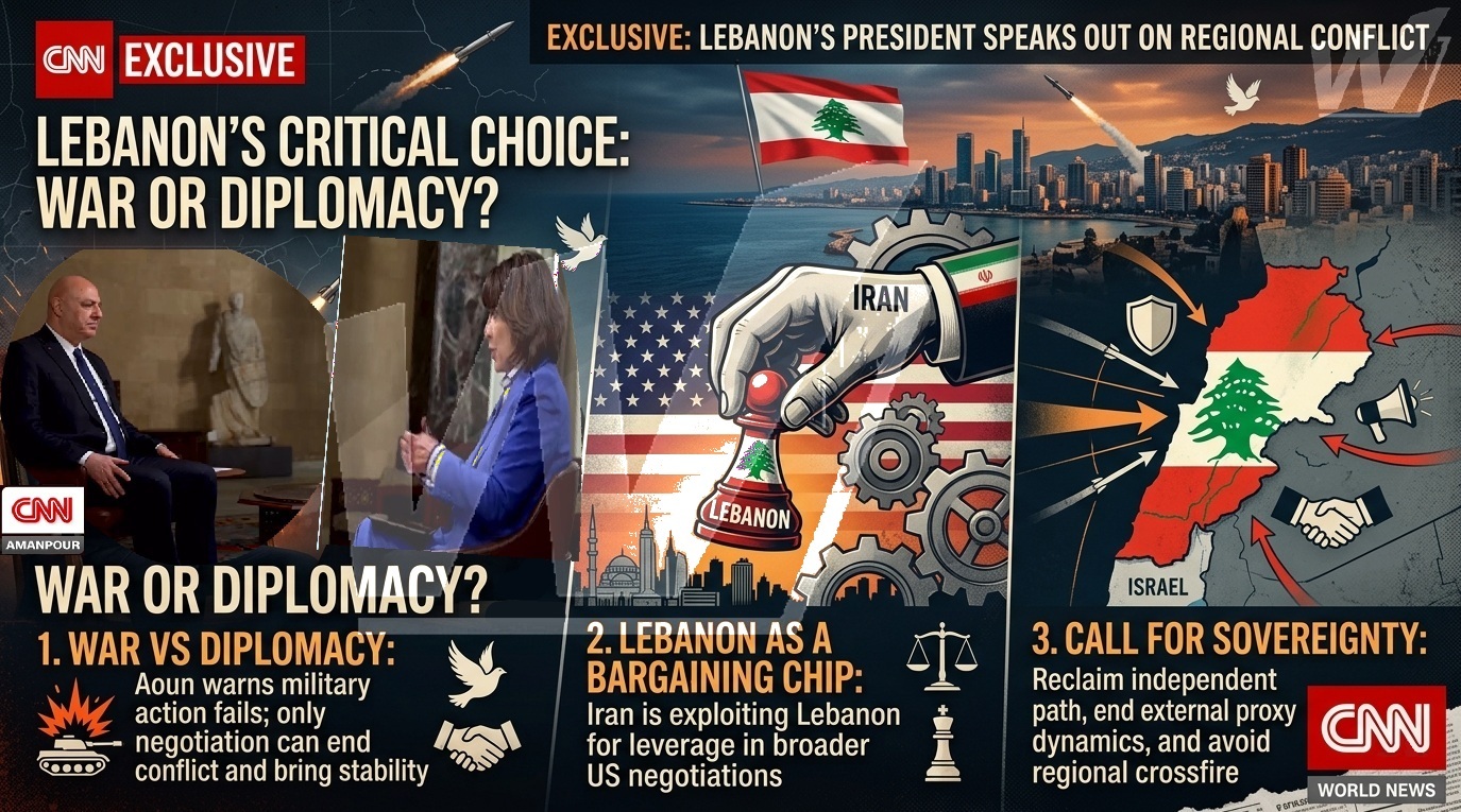 Lebanon's president speaks out on regional conflict in an exclusive interview with CNN's Christiane Amanpour.