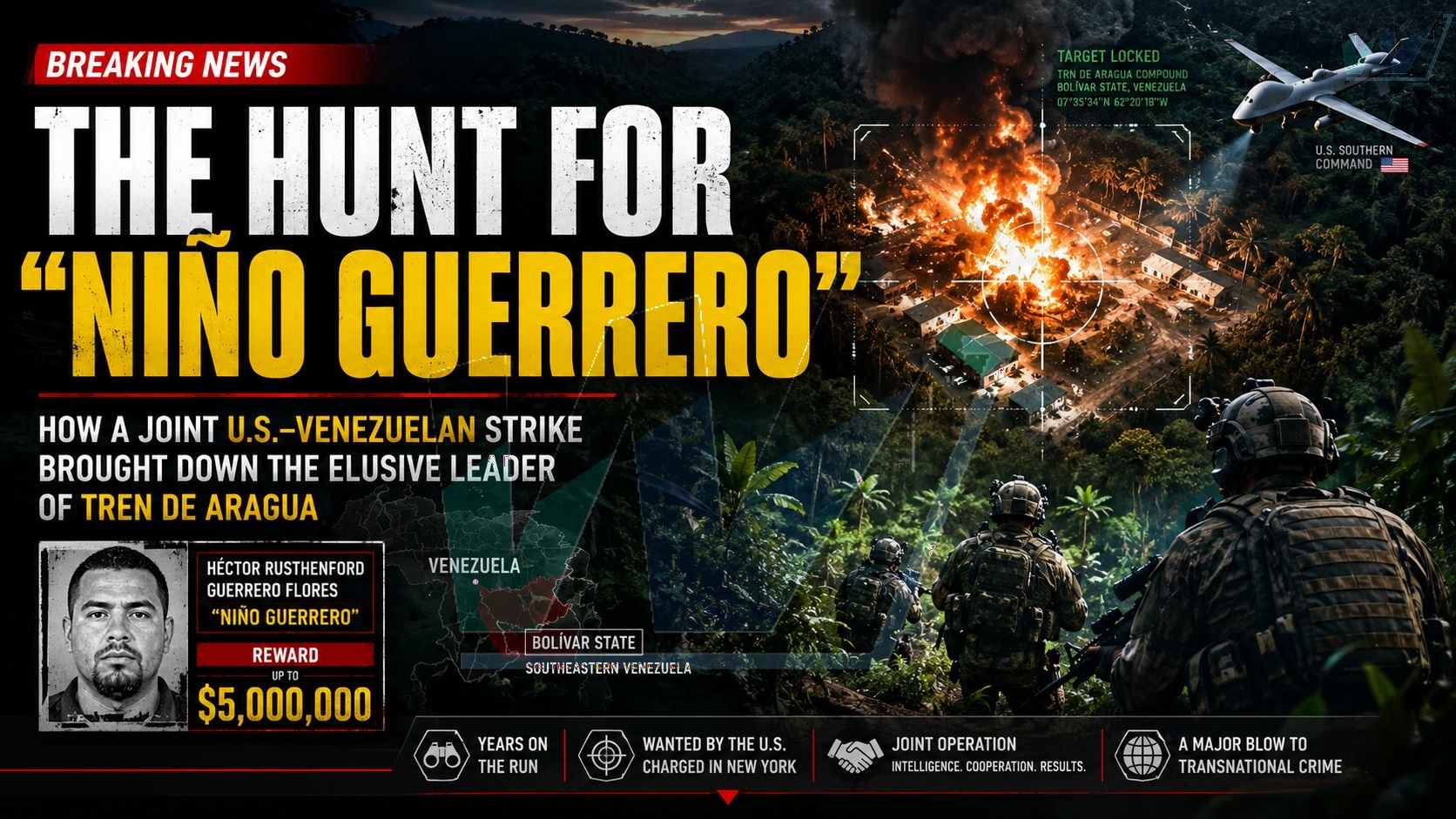 The Hunt for “Niño Guerrero”: How a Shadowy Gang Kingpin Met His End in a U.S.-Venezuelan Strike