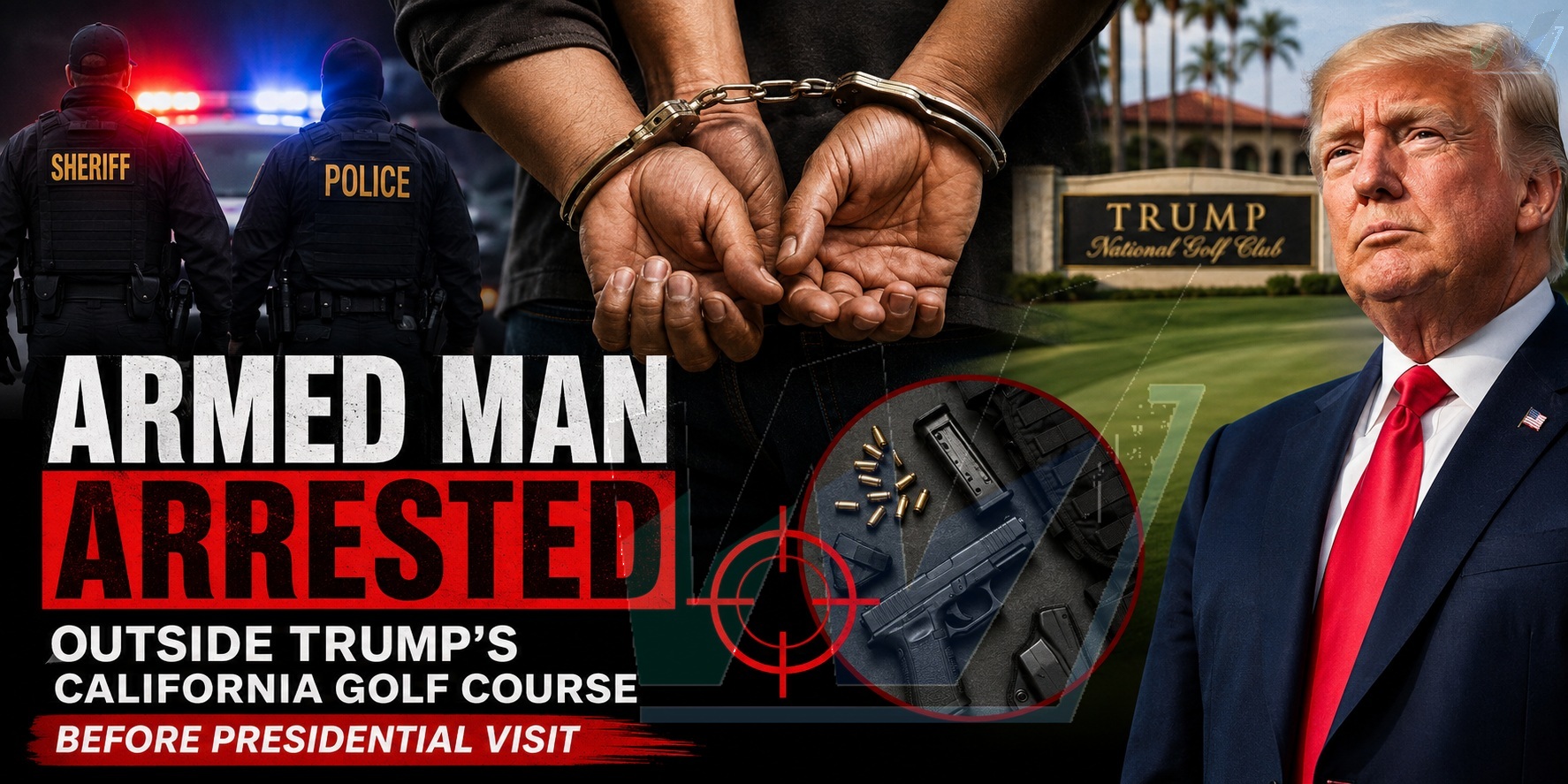 Armed Suspect Detained Ahead of Trump's High-Profile California Visit