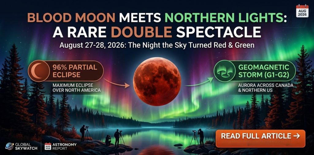 Blood Moon Meets Northern Lights: A Rare Double Spectacle Lights Up the August Sky