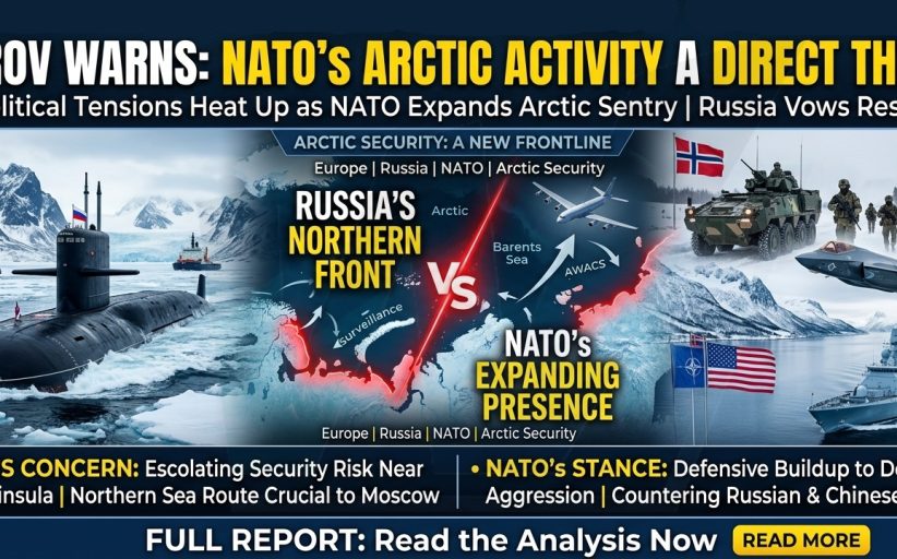 NATO’s Arctic Expansion Sparks Russian Warning: Lavrov Calls It a ‘Direct Threat’