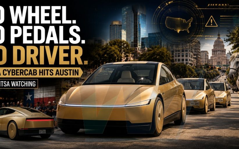 Tesla’s Wheel-Free Cybercab Hits Austin, Now U.S. Regulators Are Watching