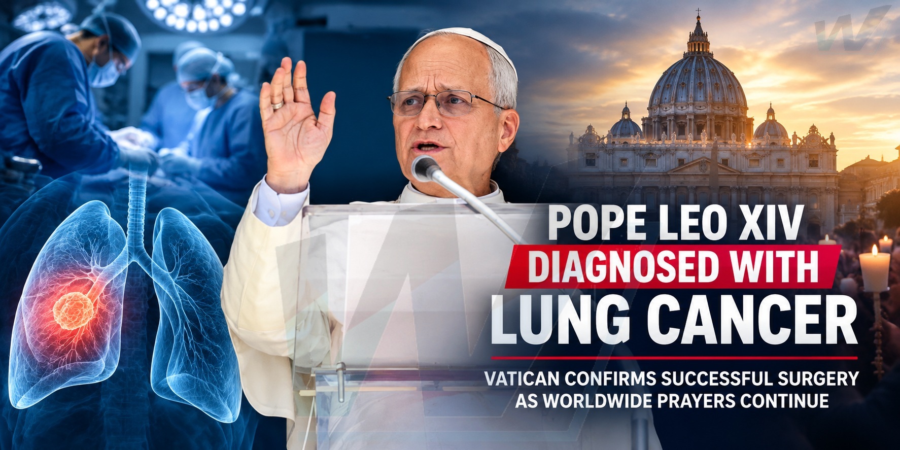 Pope Leo XIV Diagnosed with Lung Cancer After Successful Surgery